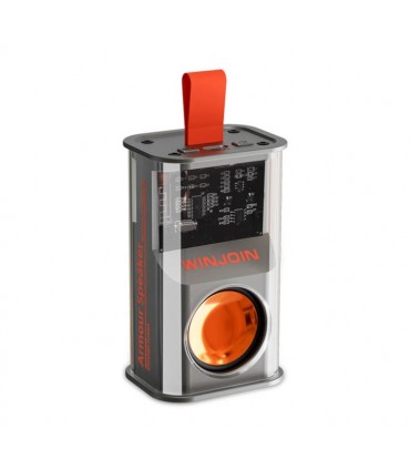 Altavoces inalámbricos Cyberpunk Mecha Wind transparentes, Bluetooth