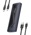UGREEN Carcasa M.2 Disco Duro, NVME PCIE Caja con UASP Cable USB A to C